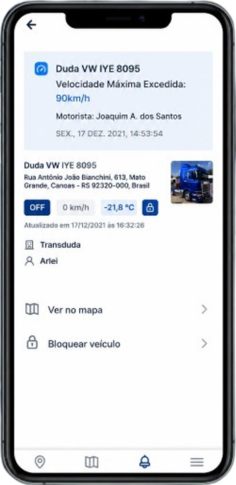Detalhe do Alerta