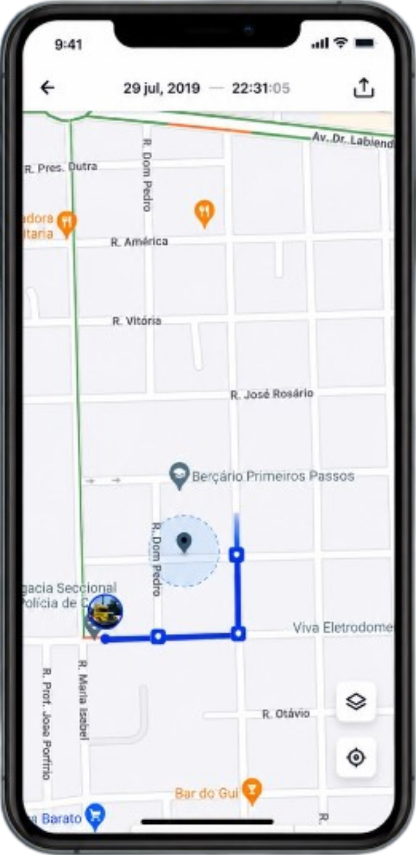Rota no Mapa